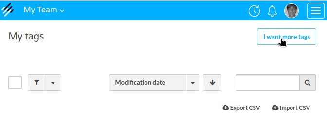 I want more tags