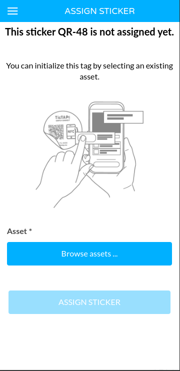 Step 1 - Visiting a Non-Registered Tag