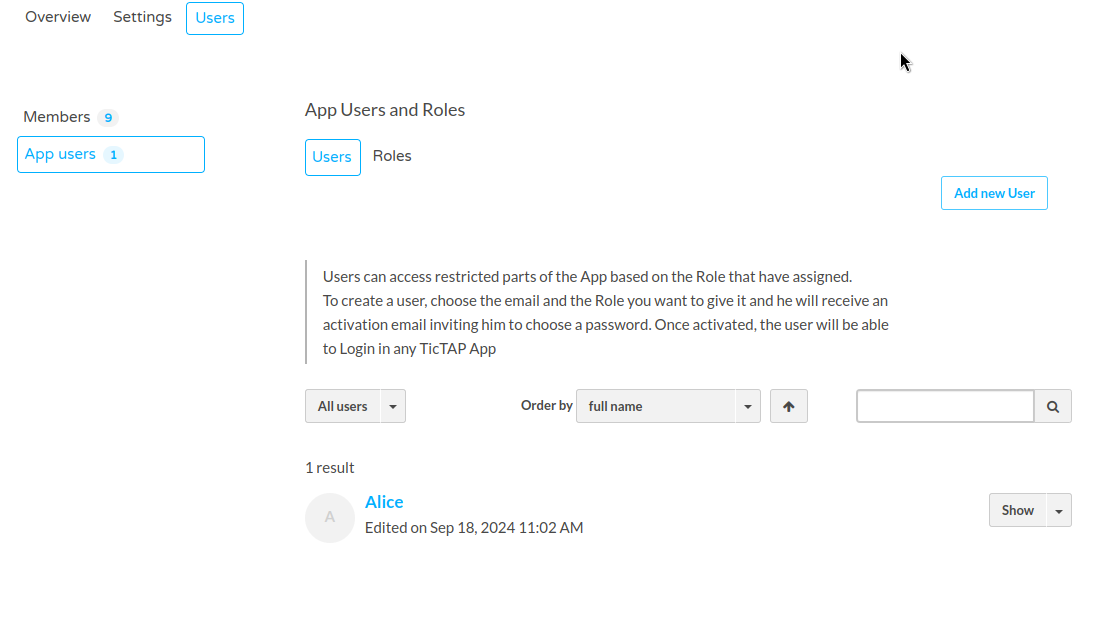 App User Management