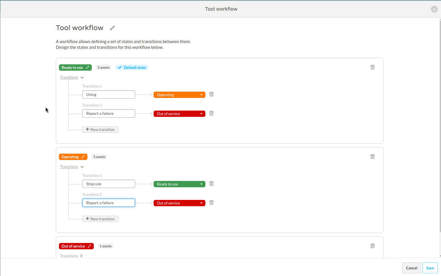Workflow States and Transitions