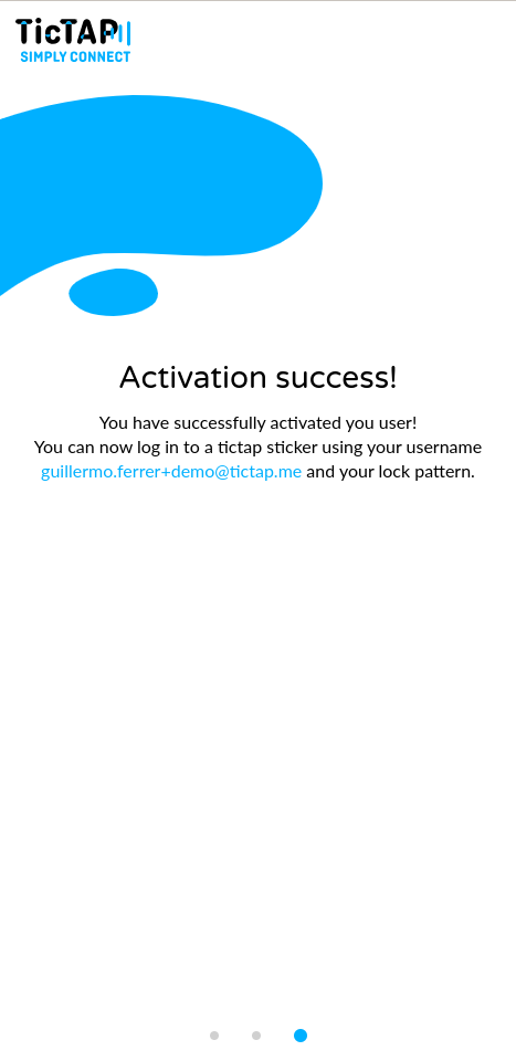 Activation Success