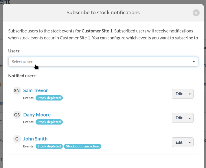 Notification preferences panel with subscription options.